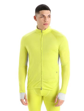 Shine / Ether Icebreaker ZoneKnit™ Merino Long Sleeve Zip Men's Hoodie | AU 1260RVDW